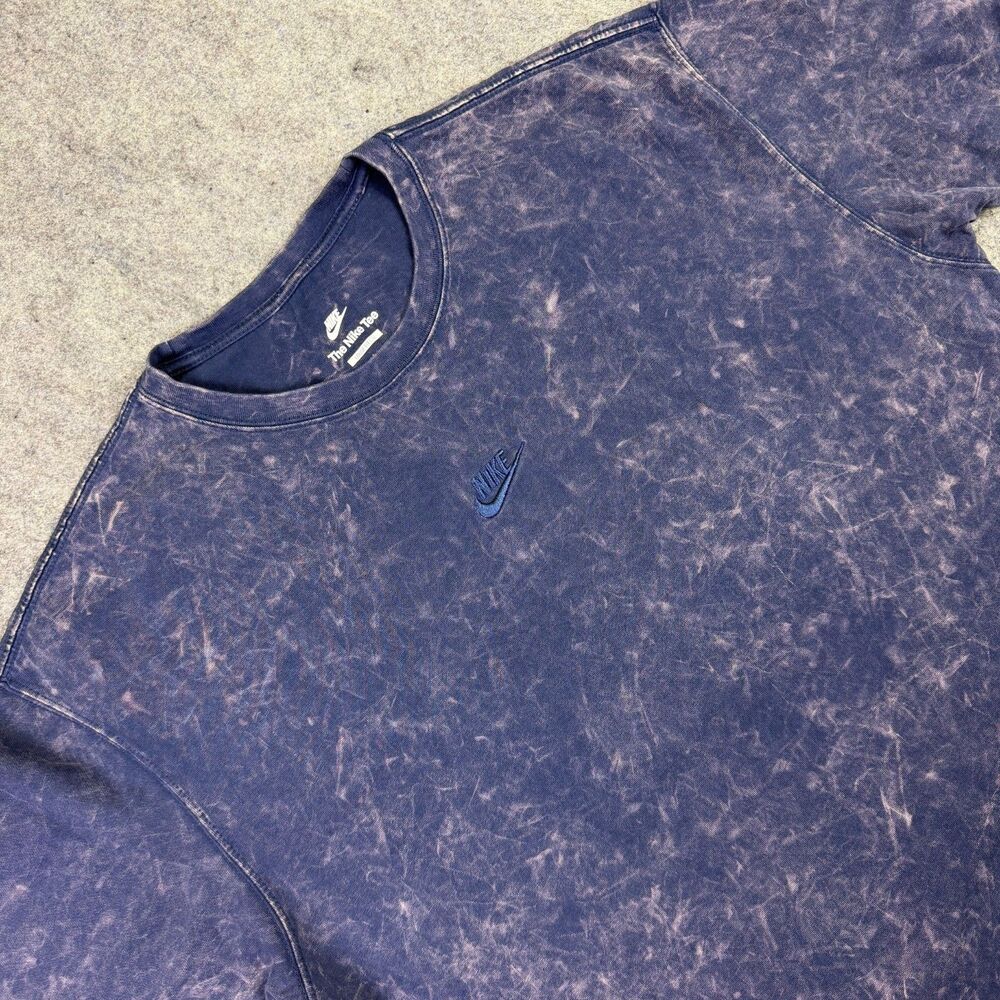 Nike Men's Sportswear Washed Blue Max90 T-shirt Size Large DZ2898-410